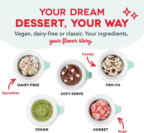 Miniatura 4 de Dash My Mug Ice Cream Maker - Máquina para hacer helados, hace una sola porción de gelato, yogur congelado, sorbete y más, fácil de limpiar y usar