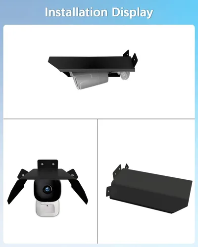 Miniatura 5 de Cubierta Universal para Cámara de Seguridad - Protector Solar y de Lluvia, Techo Protector Impermeable para Cámaras Domo y Bala de Exterior
