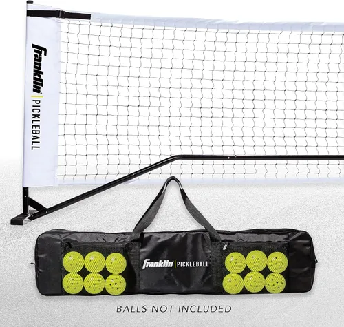 Miniatura 2 de Franklin Sports Red de Pickleball Portátil para Exteriores - Red de Tamaño Reglamentario de 22 Pies con Bolsa de Viaje