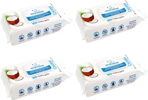 Miniatura 8 de Best Pet Supplies - Toallitas para mascotas para perros - Toallitas para perros limpiadoras y desodorizantes, para abrigos, orejas, patas - Limpieza