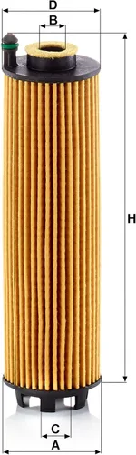 Miniatura 3 de Mann Filter Reemplazo del filtro de aceite del cartucho HU 6028 z compatible con Mercedes-Benz AMG GT 43, AMG GT 53, CLS450, CLS53 AMG, E450, E53
