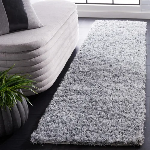 Miniatura 25 de SAFAVIEH Malibu Shag Collection - Alfombra decorativa, 3 x 5 pies, carbón, hecha a mano, sólida, 1.4 pulgadas de grosor, ideal para zonas de alto