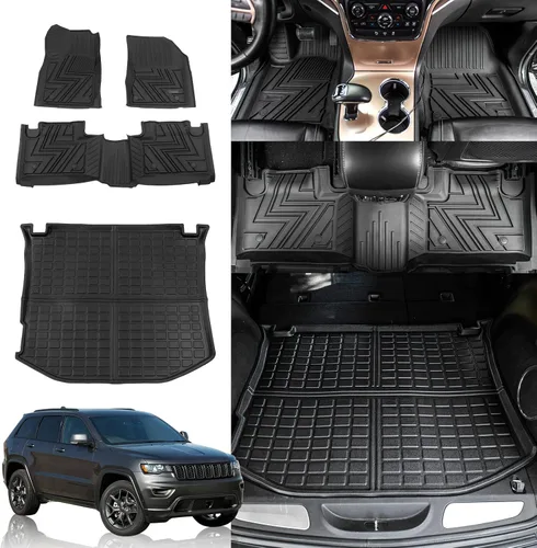 Miniatura 8 de Rongtaod Alfombrilla de Carga Compatible con Maletero de Jeep Grand Cherokee 2011-2021 Alfombrilla 2022 2023 para Maletero Grand Cherokee WK Forro