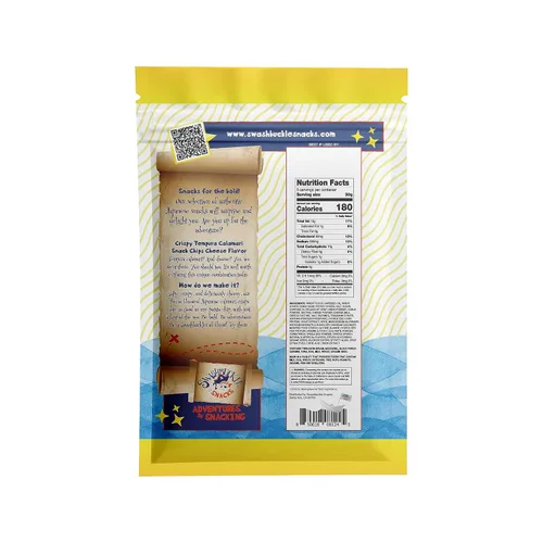 Miniatura 2 de Swashbuckle Snacks Chips de Calamar Crujientes con Sabor a Queso Tempura 5.29oz (150g), Hecho en Japón, Otsumami