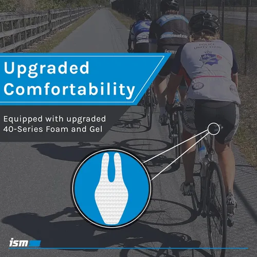 Miniatura 5 de ISM PN Series - Sillín acolchado para bicicleta de carretera, asiento de bicicleta sin nariz diseñado profesionalmente para bicicletas de carretera