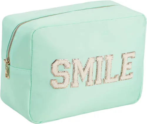 Miniatura 7 de Bolsa de maquillaje de viaje cosmética bolsa de maquillaje de aseo Orgnizer para mujeres, Sacos transparentes de color rosa intenso, Internacional