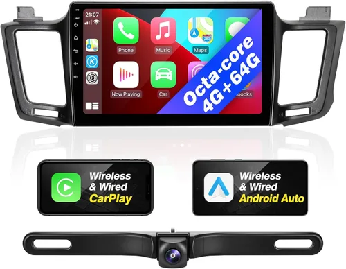 Miniatura 7 de Para RAV4 Actualización Android Radio Pantalla Táctil Compatible con Carplay Android Auto, Coche Estéreo Bluetooth Navegación Media Player GPS WiFi