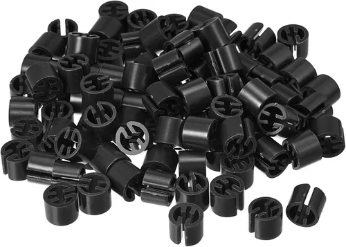 MECCANIXITY Marcadores para colgar ropa, etiquetas en blanco para barra de 0.138 in para codificación de colores de ropa, color negro, paquete de 150