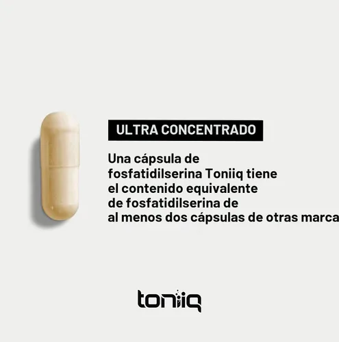 Miniatura 5 de Toniiq Fosfatidilserina - Fórmula de 400 mg - La primera del mundo con 50% de pureza - La mayor pureza en los EE. UU. - Suplemento