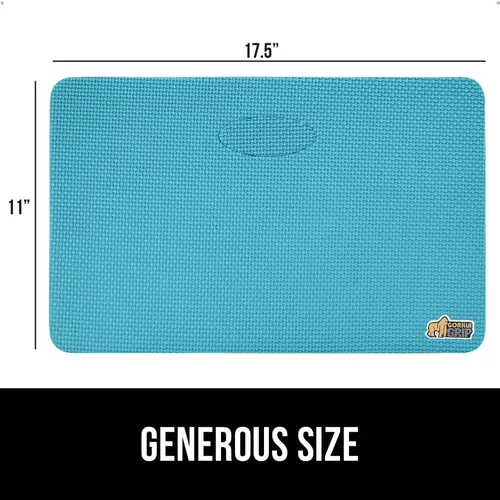 Miniatura 9 de GORILLA GRIP Almohadilla de rodillas extra gruesa con patente pendiente de espuma suave, almohadillas de rodillas grandes y de apoyo para Turquesa