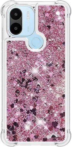 Miniatura 77 de Glitter Sparkle Moving Quicksand Flowing Cover para Xiaomi Redmi Note 10S Bling Liquid Clear Star Heart Silicona Bumper Funda transparente de goma a