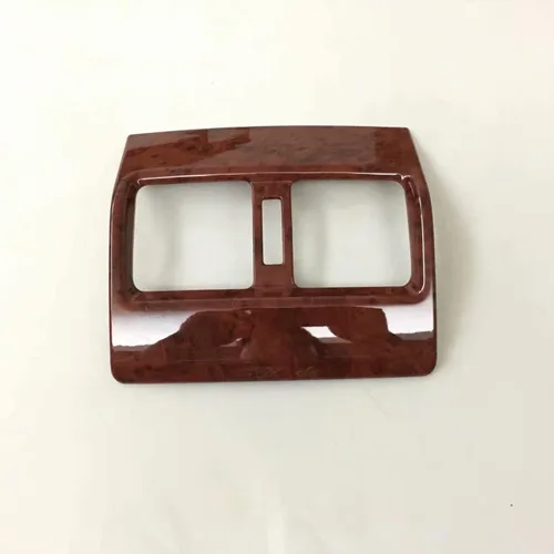 Miniatura 2 de ABS madera grano interior consola trasera salida de aire panel marco cubierta ajuste ajuste para Toyot* Prado FJ150 2010 ~ 2017