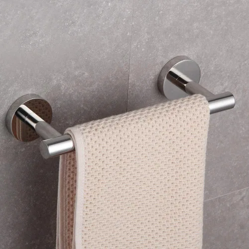 Miniatura 7 de GERZ Barra de Toalla de 9 Pulgadas para Baño de Acero Inoxidable, Soporte de Toalla de Baño de Estilo Contemporáneo, Montaje en Pared, Acabado