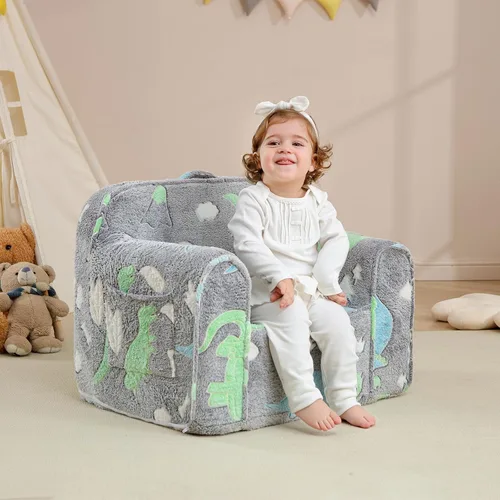 Miniatura 2 de Cómoda silla de espuma para niños, sillón para niños, sofá para niños, sofá para niños, silla de lectura con brillo en la oscuridad
