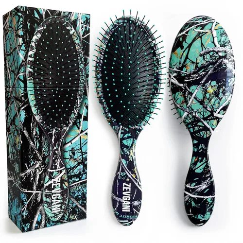 Miniatura 8 de ZEVGANI MuddyGirl - Cepillo desenredante de cerdas ultrasuaves para mujeres y niños, cepillo desenredante para cabello grueso, rizado, fino, largo