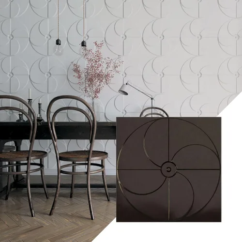 Miniatura 16 de Ekena Millwork Molino de viento EnduraWall decorativo 3D de 19 5/8 pulgadas de ancho x 19 5/8 pulgadas de alto, cobre envejecido