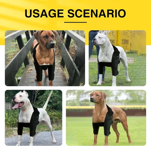 Miniatura 5 de Dog Elbow Protector Elbow Pads, Dog Joint Recovery Sleeve, Adjustable Dog Elbow Pads Dog Leg Wound Care, for Hip Dysplasia, Front Leg Calluses