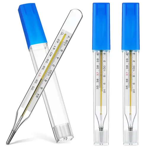 Miniatura 11 de TOYANDONA 5 Piezas de Vidrio para Medición de Temperatura Adulto - Herramientas de Prueba de Temperatura de Uso General, Medición de Temperatura