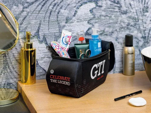Miniatura 4 de BRISA VW Collection - Volkswagen Bolsa universal de neopreno para maquillaje, cosméticos, artículos de tocador para farmacia, viaje, en diseño GTI