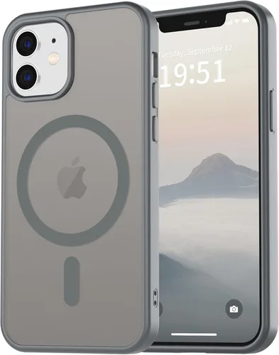 Miniatura 53 de vnnink para iPhone 12 y iPhone 12 Pro, funda de teléfono celular translúcida con protección contra caídas de grado militar, mate magnética