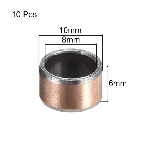 Miniatura 2 de uxcell Rodamiento de manguito de 0.315 in de diámetro x 0.394 in de diámetro exterior x 0.236 in de longitud, rodamientos lisos envueltos bujes sin
