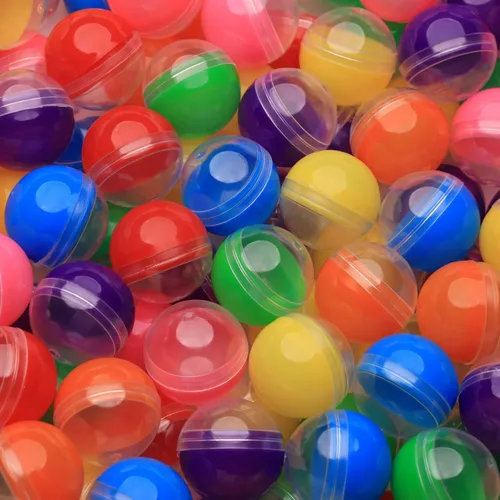 Máquina expendedora de cápsulas, cápsulas redondas translúcidas vacías 250 piezas de 1.1 pulgadas, cápsulas de máquina de chicles a granel,
