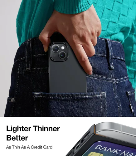 Miniatura 3 de TORRAS Funda delgada diseñada para iPhone 15, [Ultra delgada como sin funda] [tacto aterciopelado] Funda protectora resistente con plástico duro