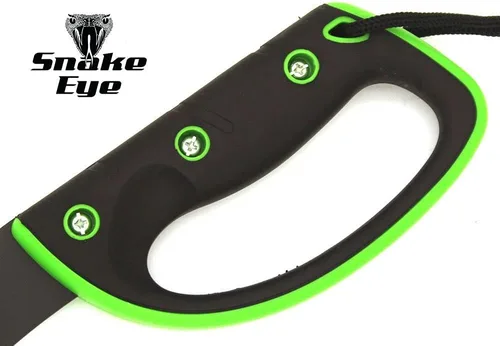 Miniatura 3 de Snake Eye Tactical Machete de hoja fija Full-Tang con vaina para caza, camping, pesca al aire libre (BK-GN)