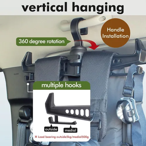 Miniatura 2 de Percha resistente para chaleco táctico con gancho giratorio de 360°, ganchos de plástico estándar multiusos para armadura corporal, policía,