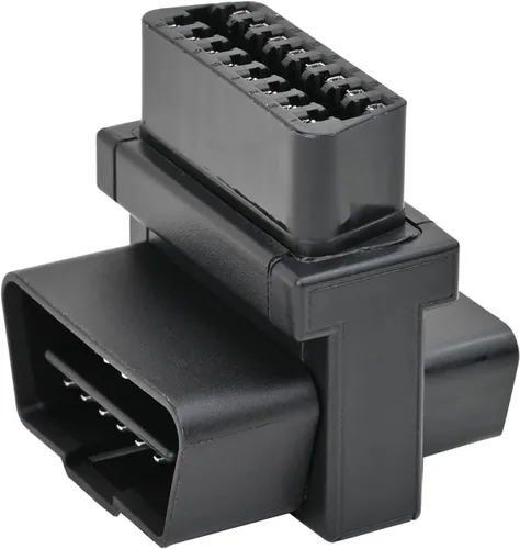 Miniatura 8 de iKKEGOL Cable divisor OBD2 de bolsillo, OBD II completo de 16 pines, 1 macho a doble hembra, 1 a 2 T, convertidor adaptador de extensión de 2 vías