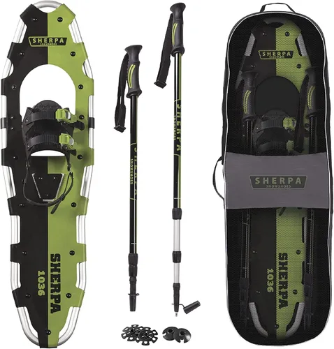 Raquetas de nieve Yukon Charlie's Sherpa, raquetas de nieve para hombres y mujeres, kits de raquetas de nieve para todos los niveles de habilidad,