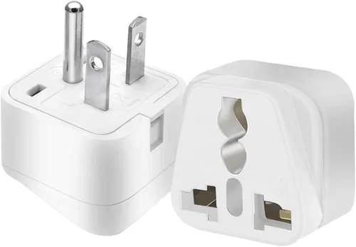 Miniatura 4 de 2 adaptadores de enchufe eléctrico estadounidense NEMA 6-20P, adaptador de enchufe NEMA 6-20P, enchufe de 3 pines a enchufe universal de 3 agujeros
