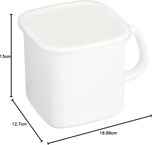 Miniatura 9 de Noda - Calcetín de retención de esmalte rectangular blanco 1,2 L