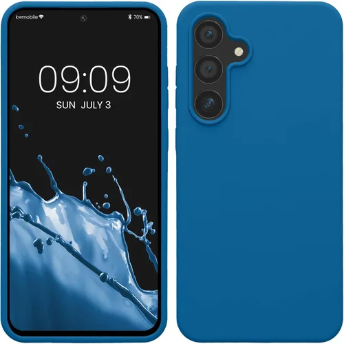 Miniatura 215 de kwmobile Funda compatible con Samsung Galaxy S22 - Funda de silicona TPU con acabado suave - Blue Reef