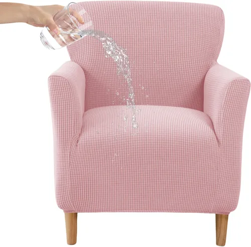 Miniatura 53 de CRFATOP - Funda elástica para sillón de mediados de siglo moderno de 1 pieza, fundas de silla de acento de jacquard con brazos, fundas de silla