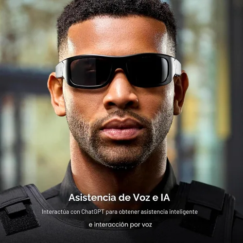 Miniatura 3 de Gafas de Seguridad Inteligentes Lucyd Armor, Montura TR90, Lentes Adaptables a la Luz, Altavoces de Oído Abierto y Micrófono - ANSI Z87.1