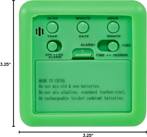 Miniatura 8 de Equity 70913 Reloj despertador digital de silicona azul con retroiluminación bajo demanda