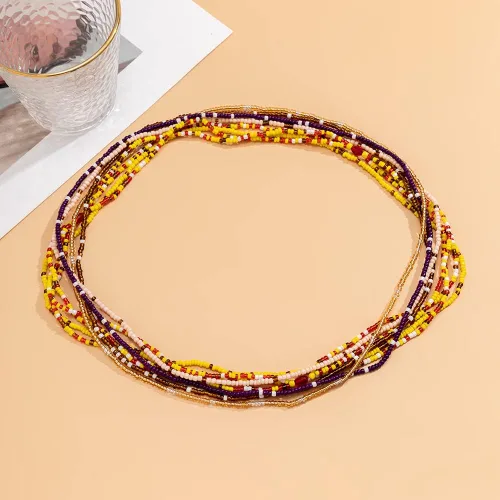 Miniatura 4 de Cadenas de cuerpo de cintura con cadena de perlas en capas