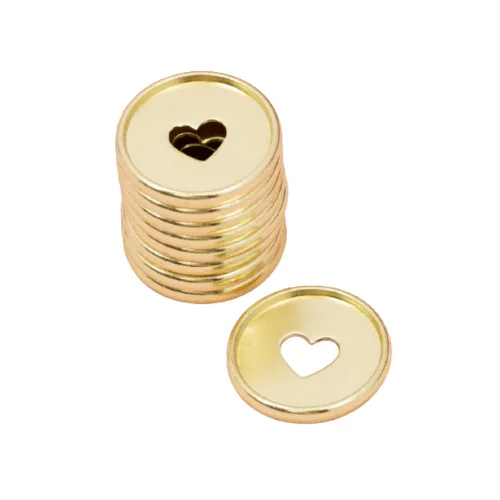 Miniatura 23 de Craftelier - Anillas de Disco M Metálicas con Corte de Troquel en Forma de Corazón para Encuadernación de Scrapbooking para Planners, Agendas