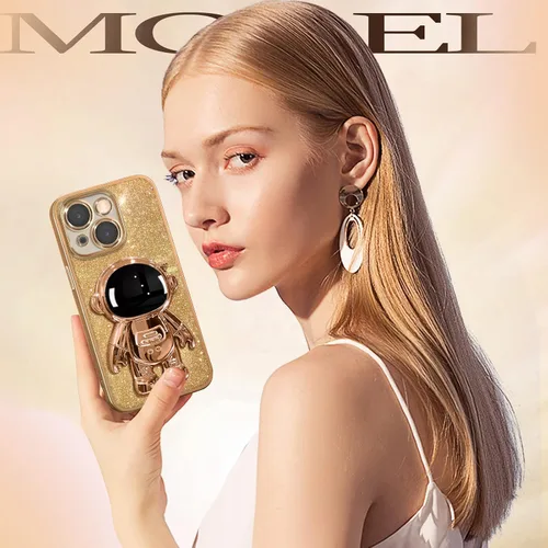 Miniatura 92 de Buleens Funda para iPhone 11 Pro Max Astronauta, Fundas Transparentes para iPhone 11 ProMax con Papel con Purpurina y Soporte de Astronauta, Mujeres