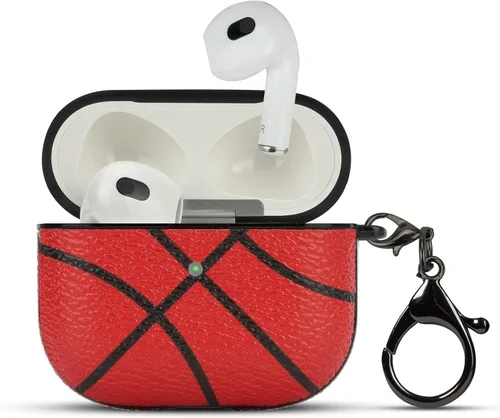 Funda para Airpods 3 2021, para Airpods 3, accesorios de piel, patrón deportivo para Airpods 3, funda de cuero para AirPods 3, funda de carga para