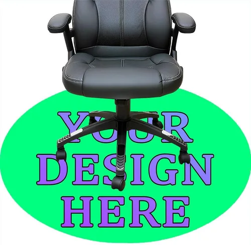 Miniatura 115 de Tapete redondo personalizado para silla de escritorio de oficina, diseño de tu propio logotipo de foto, texto, alfombrillas circulares