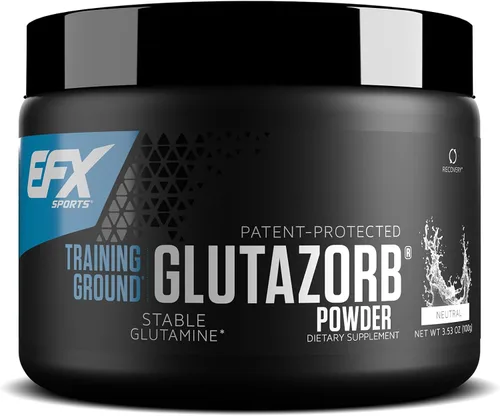 EFX Sports Training Ground Glutazorb Powder | Suplemento de glutamina altamente concentrado, pH correcto, digestión y apoyo inmunológico, 66