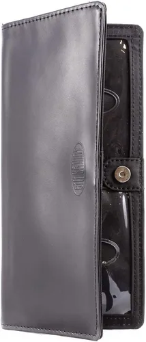 Miniatura 7 de Big Skinny Billetera ejecutiva de piel para mujer con pliegue doble, porta hasta 40 tarjetas