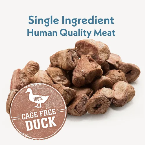Miniatura 6 de Fresh Is Best Duck Heart - Golosinas liofilizadas para perros – Golosinas crudas liofilizadas para gatos en bolsa resellable con cremallera – Alto