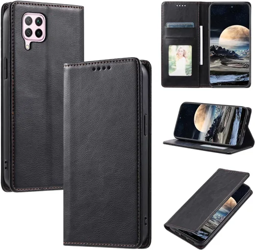 Miniatura 26 de Funda de cuero compatible con Google Pixel 7, compatible con Google Pixel 7 5G GVU6C GQML3 Flip Folio PU Funda de cuero negro