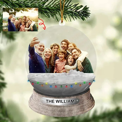 Miniatura 5 de LOVELYPOD Adorno de foto personalizado,Árbol de adorno de Navidad personalizado, Adorno de forma plana 2D de foto personalizada, Foto personalizada