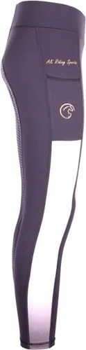 Miniatura 2 de AK AKRS 6058 - Mallas de equitación transpirables con agarre de silicona para asiento completo, color arcoíris