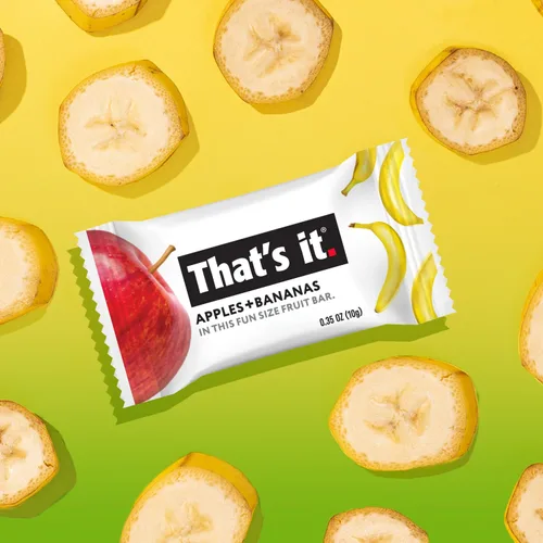 Miniatura 7 de That's It. Paquete variado de barras de frutas de tamaño divertido (50 piezas, 0.35 onzas cada uno) con manzanas + plátanos, manzanas + arándanos