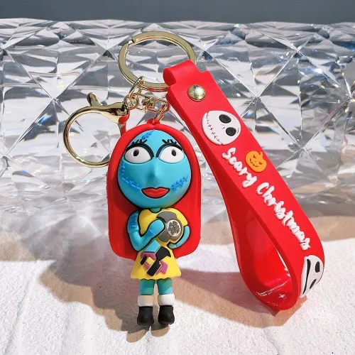 Miniatura 3 de 5 llaveros inspirados en Nightmare Before para regalo de Navidad, regalo de cumpleaños, suministros de fiesta para niños, mochila y bolso para niños